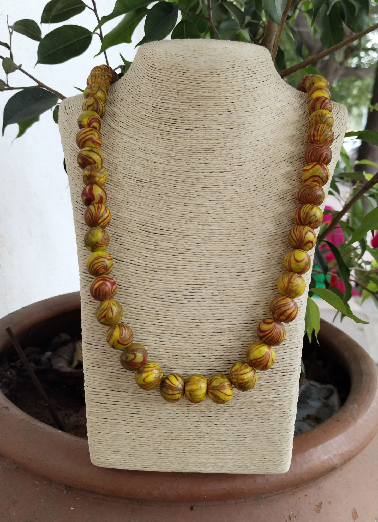 Naga Glass Beads neckpiece