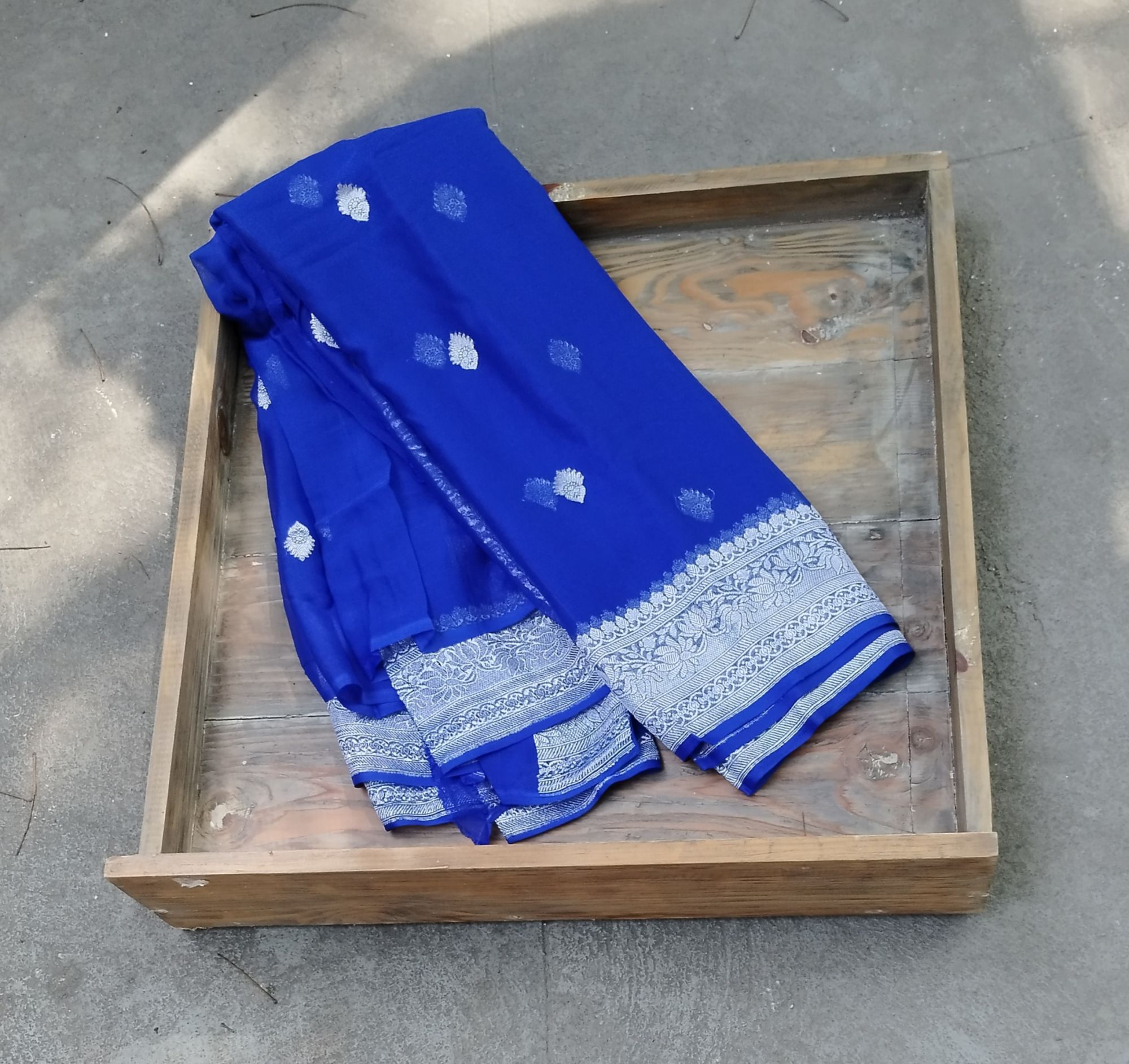 Pure Chiffon Khaddi Banarasi Saree