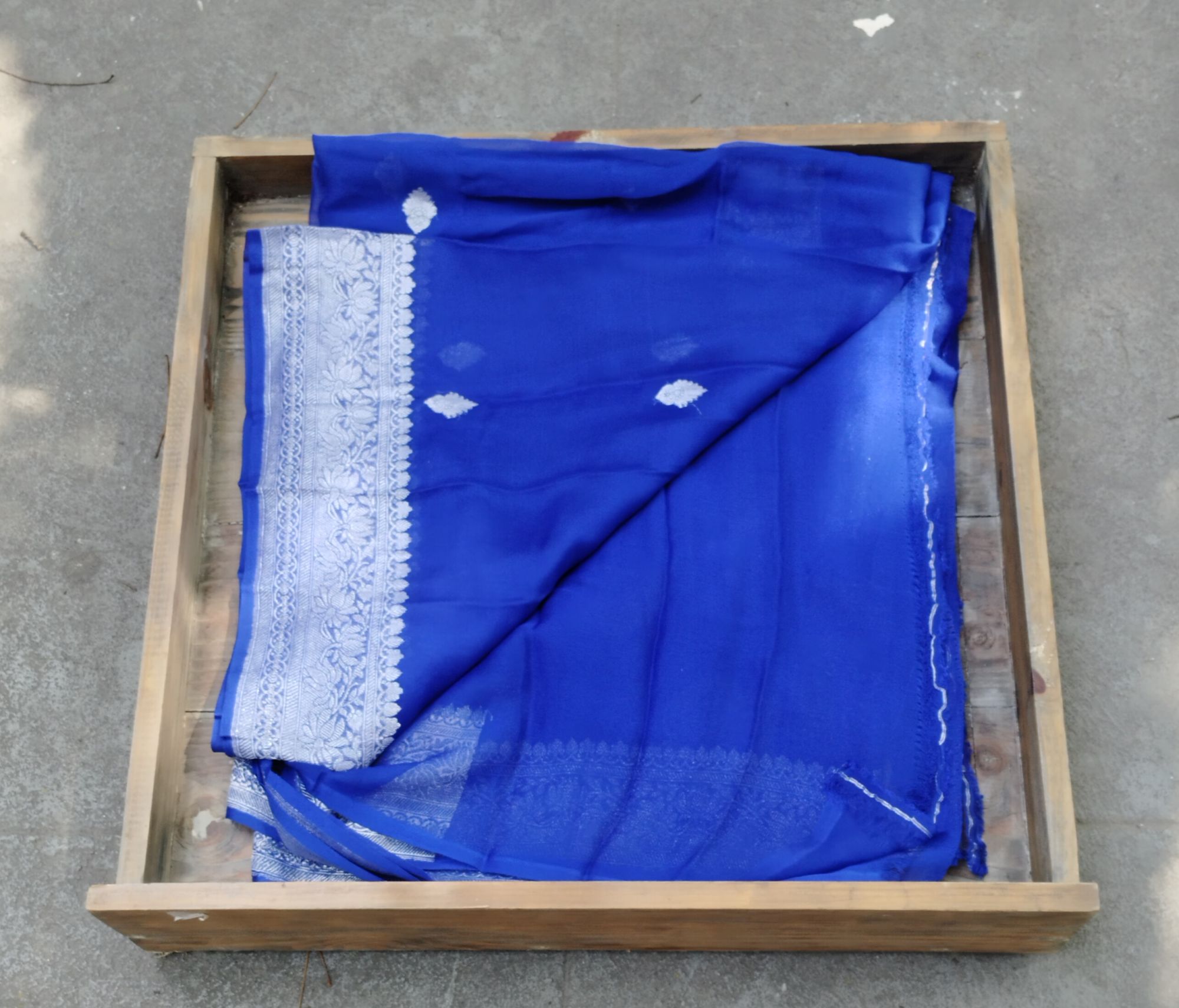 Pure Chiffon Khaddi Banarasi Saree