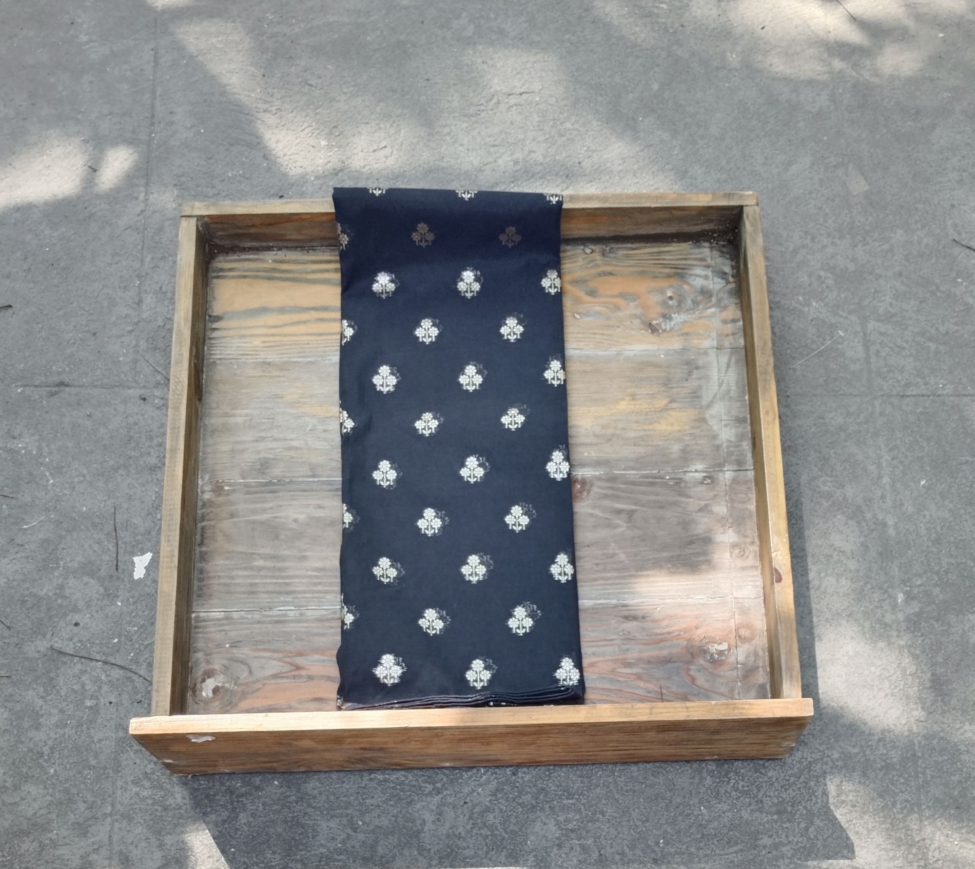 Chanderi Silk Unstitched Dress Material