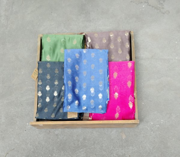 Chanderi Silk Unstitched Dress Material