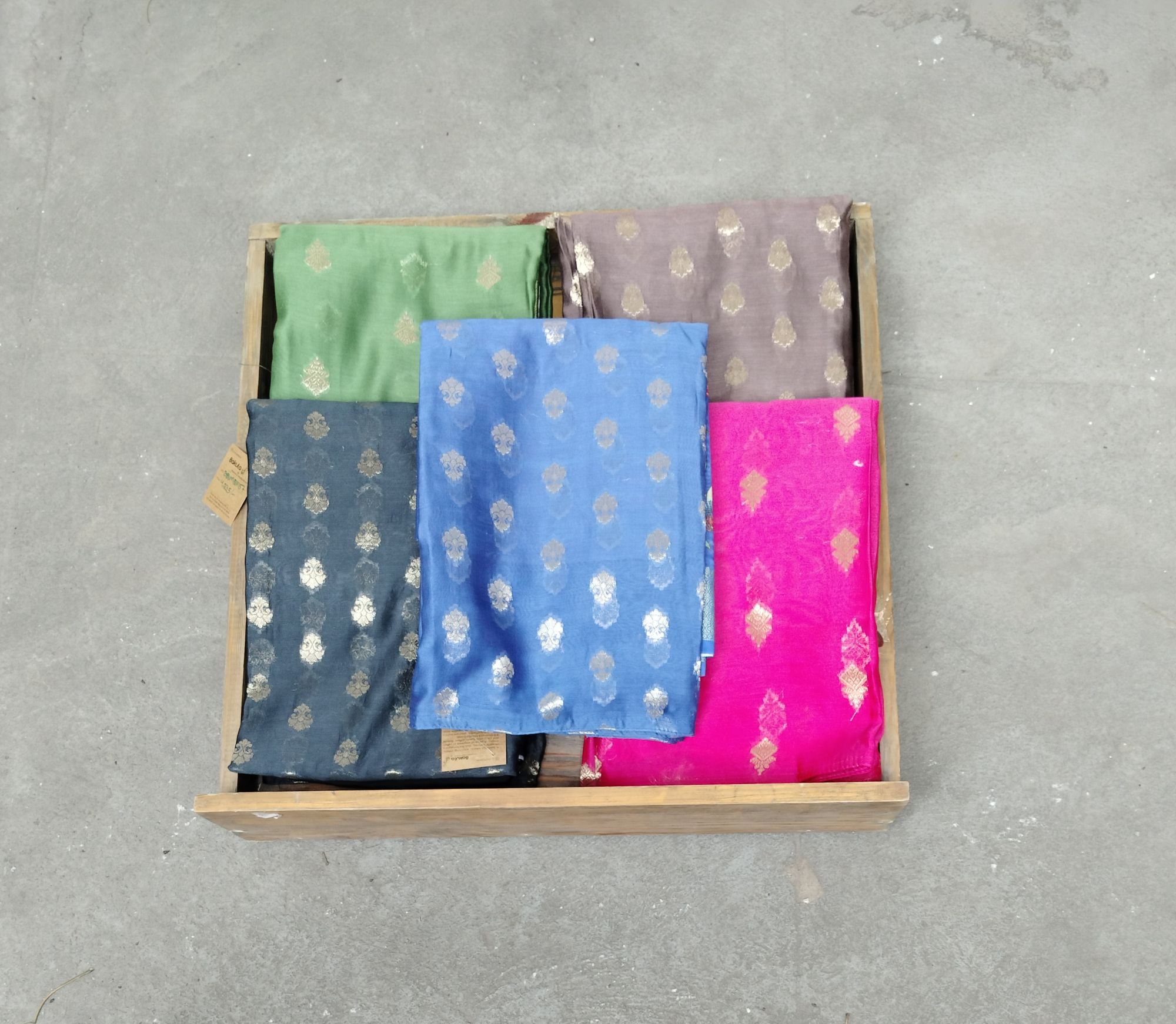 Chanderi Silk Unstitched Dress Material