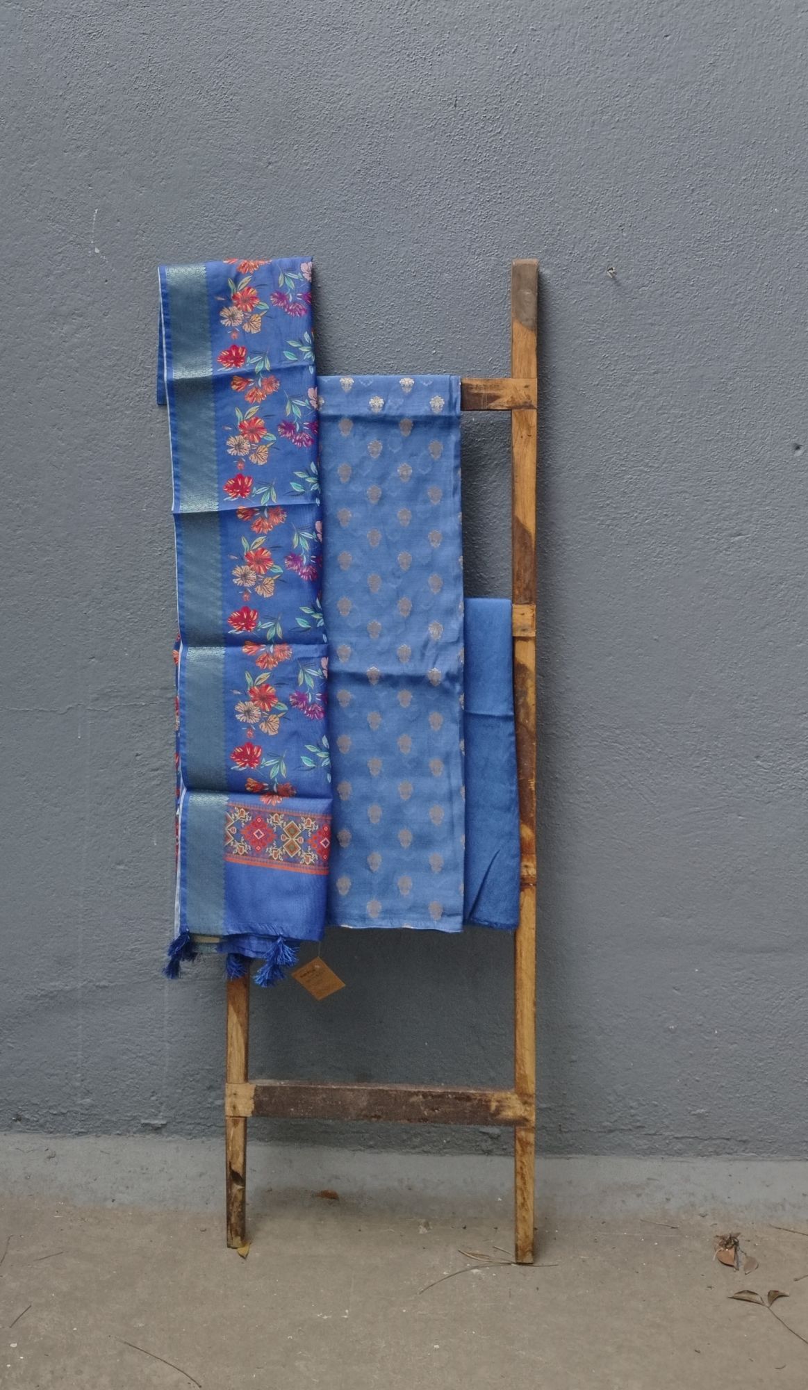 Chanderi Silk Unstitched Dress Material