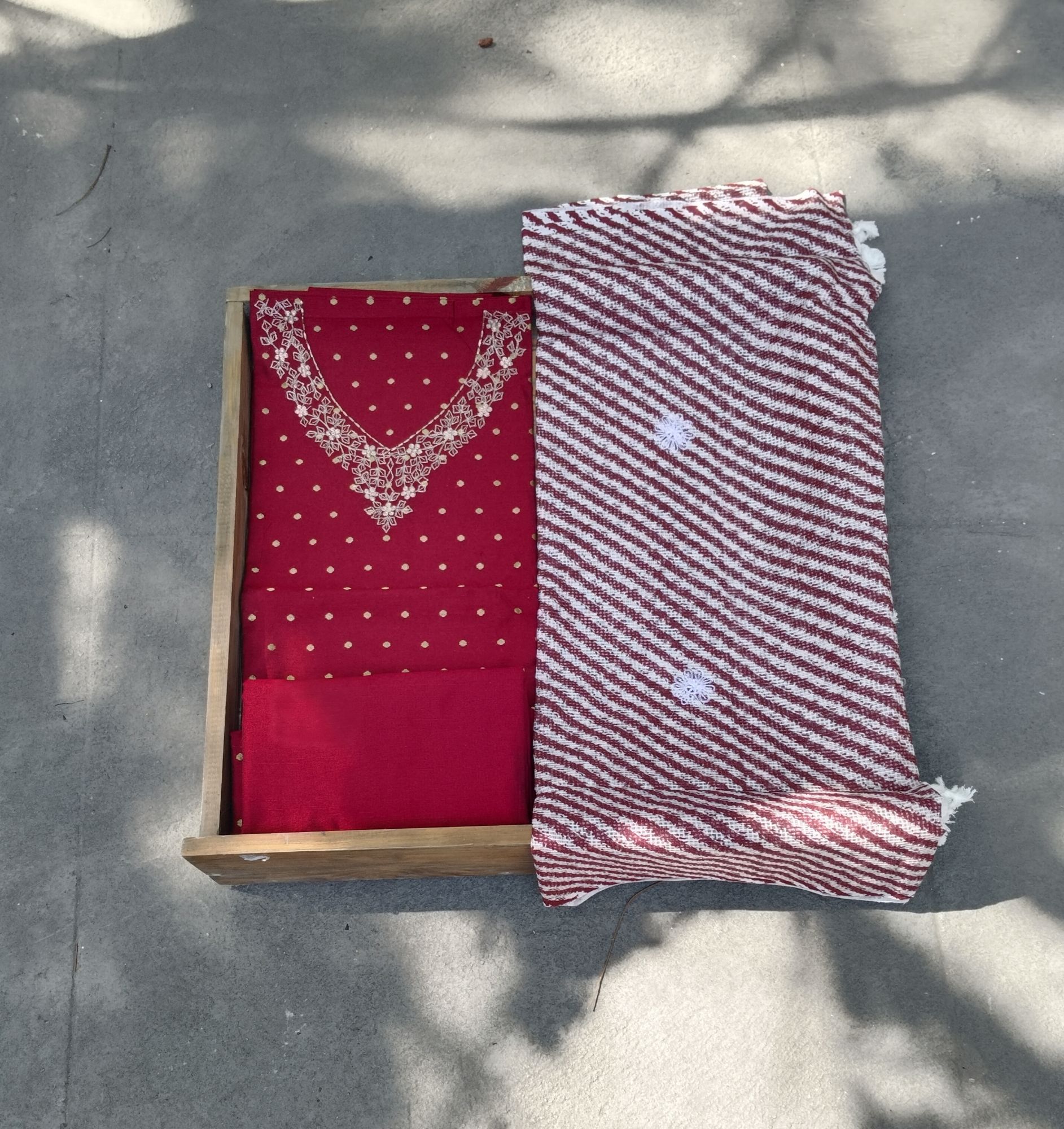 Cotton Silk Unstitched Dress Material