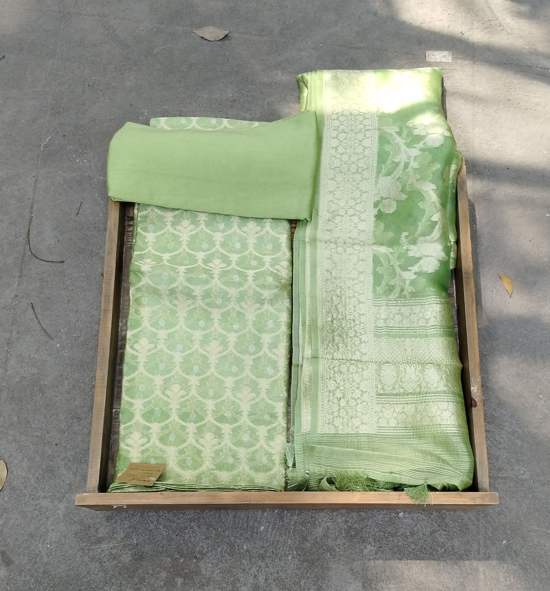 Banarasi Silk unstitched Dress Material