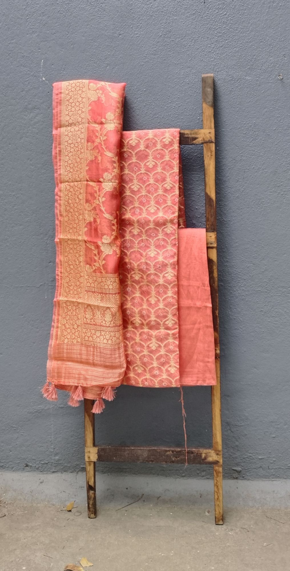 Banarasi Silk unstitched Dress Material