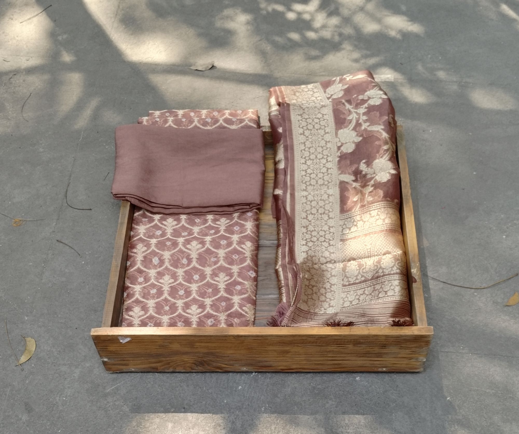 Banarasi Silk unstitched Dress Material