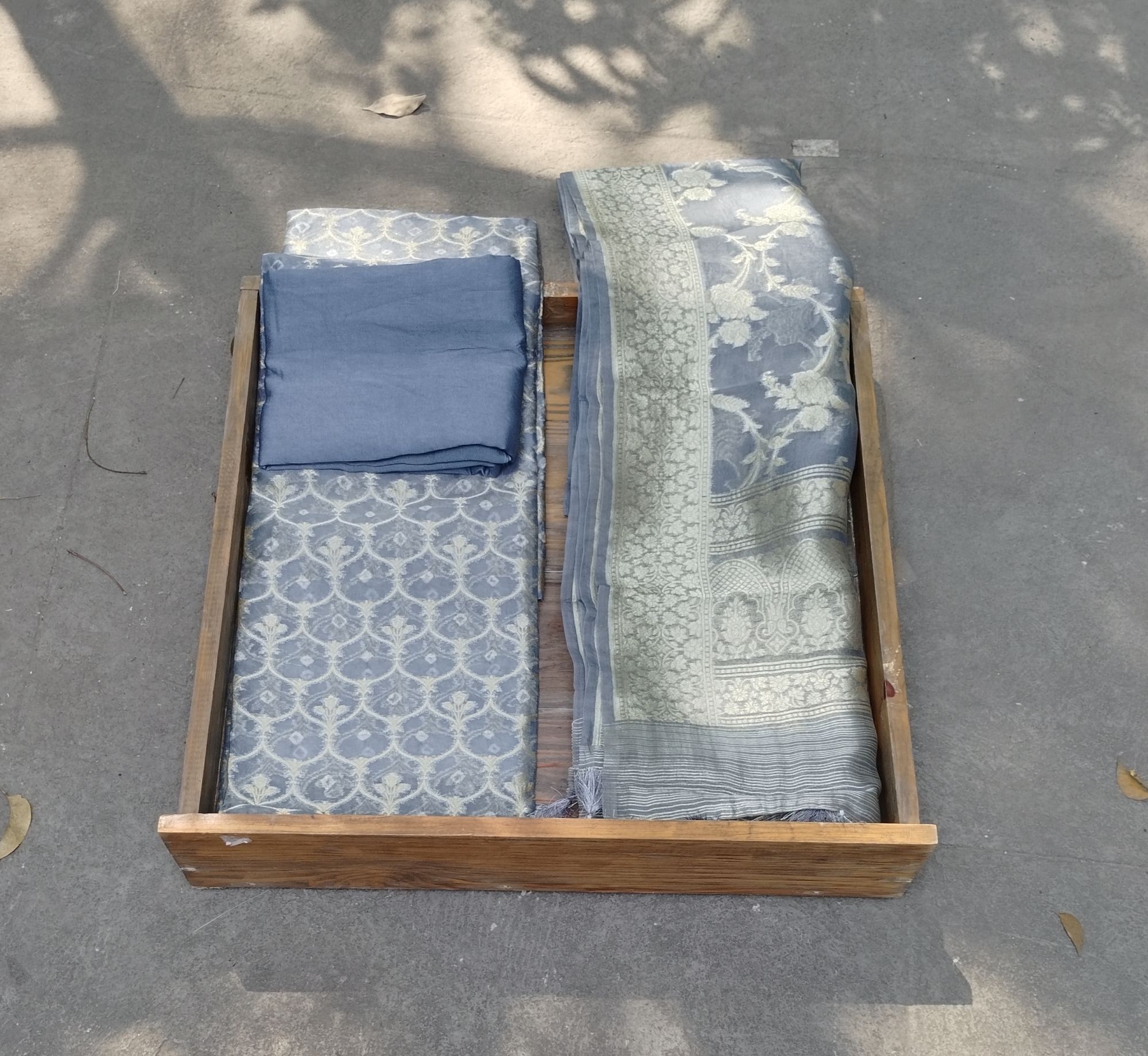 Banarasi Silk unstitched Dress Material