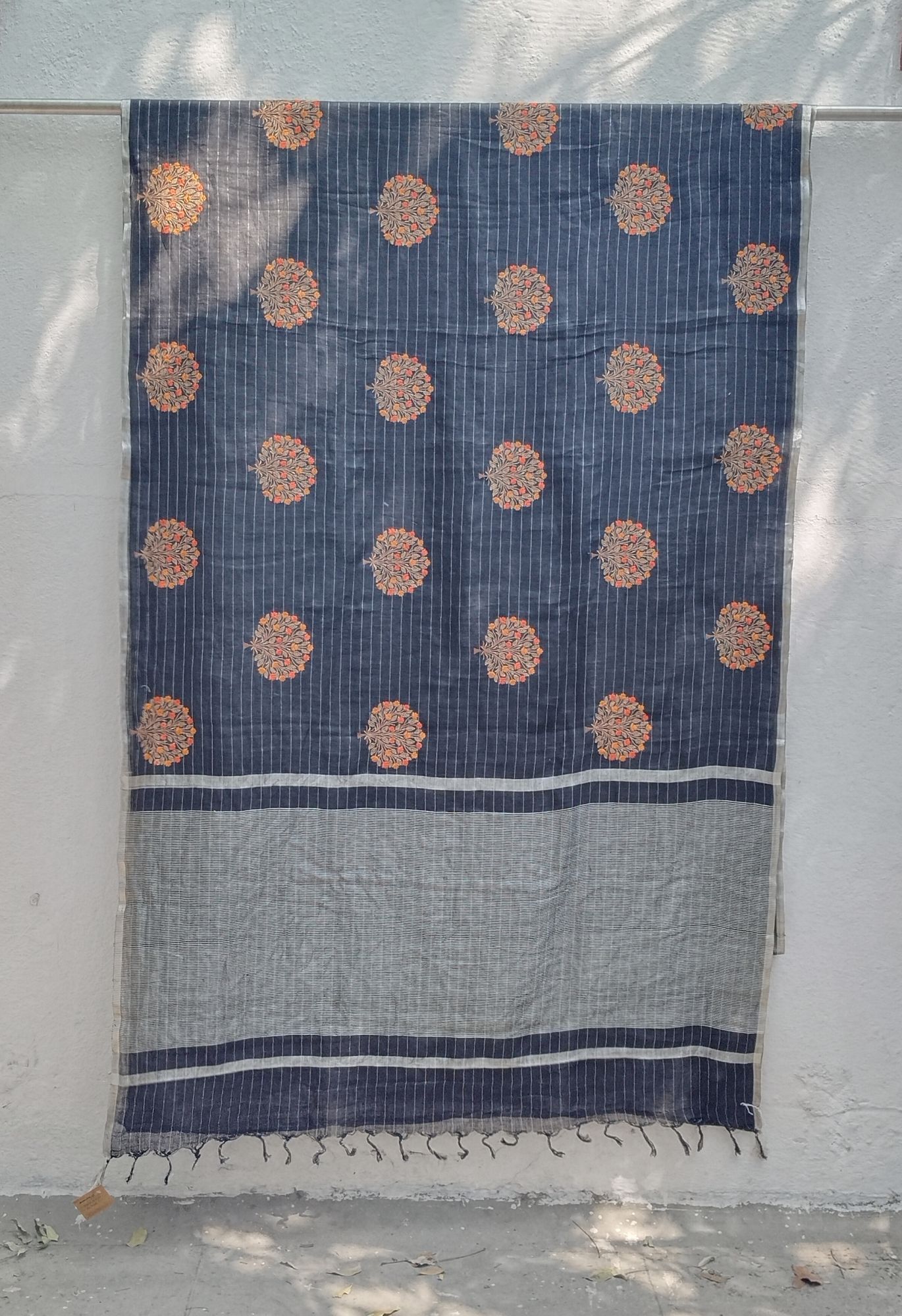 Lenin Embroidery Saree