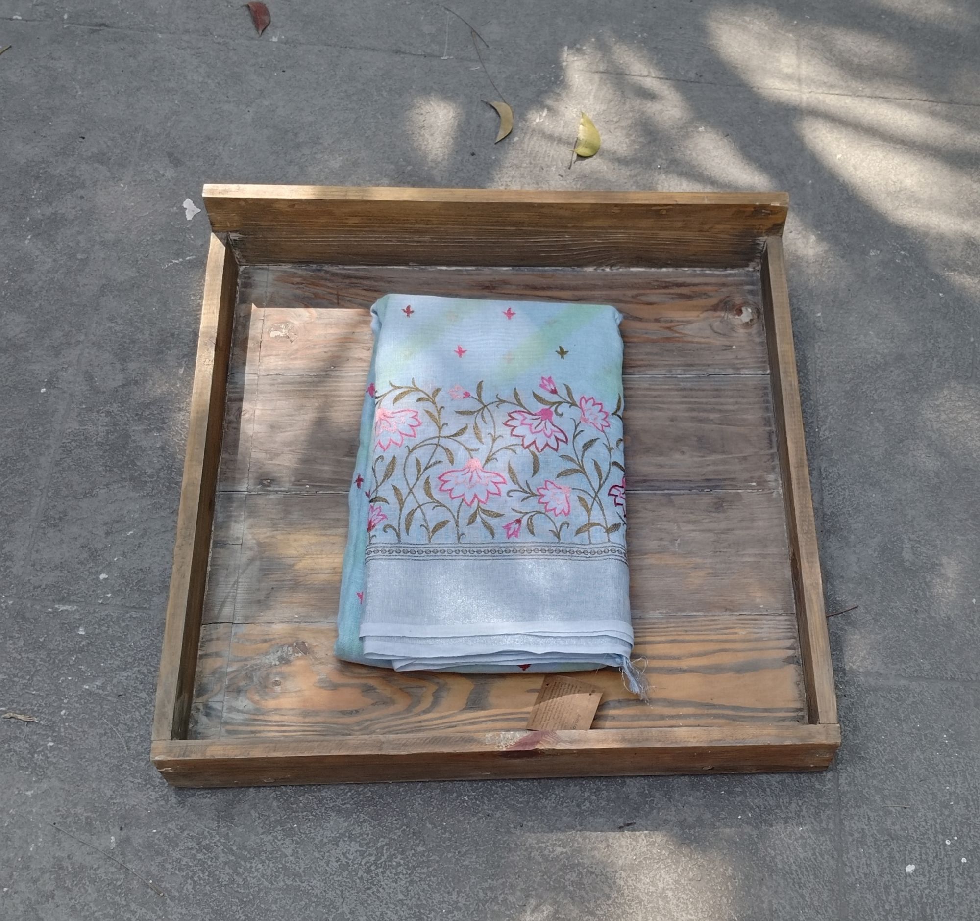 Lenin Embroidery Saree