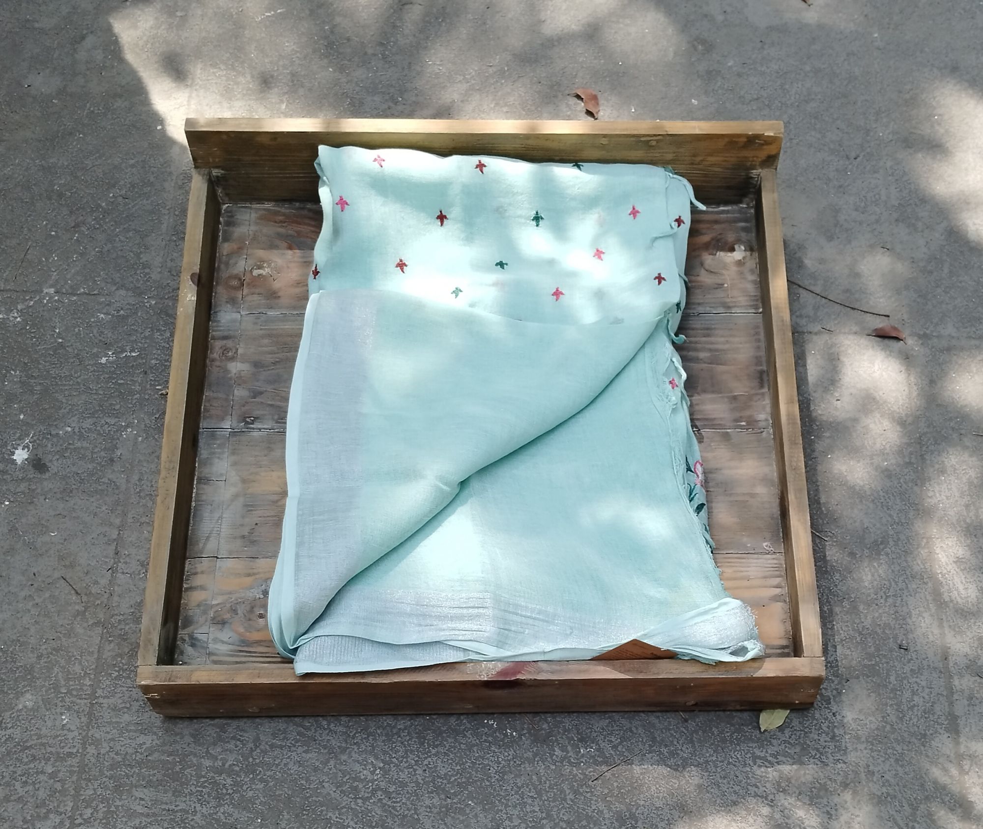 Lenin Embroidery Saree