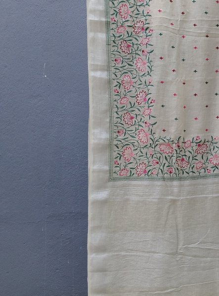 Lenin Embroidery Saree