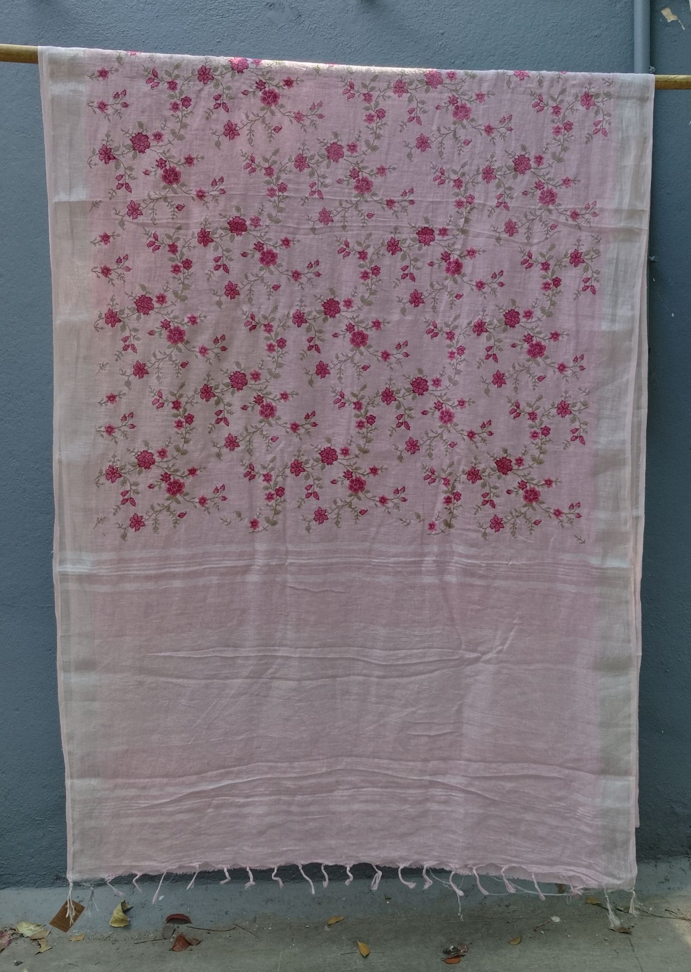 Lenin Embroidery Saree