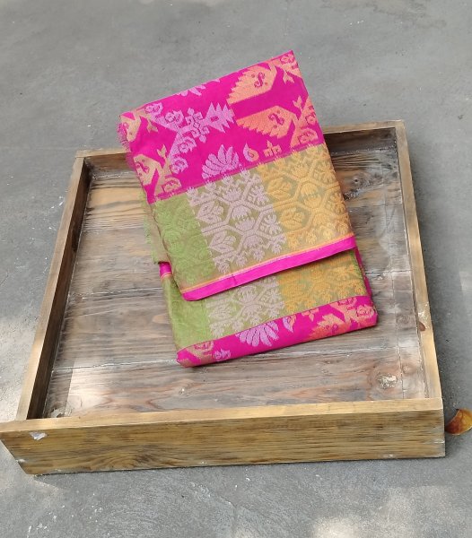 Fulia Cotton Jamdhani Weave Saree