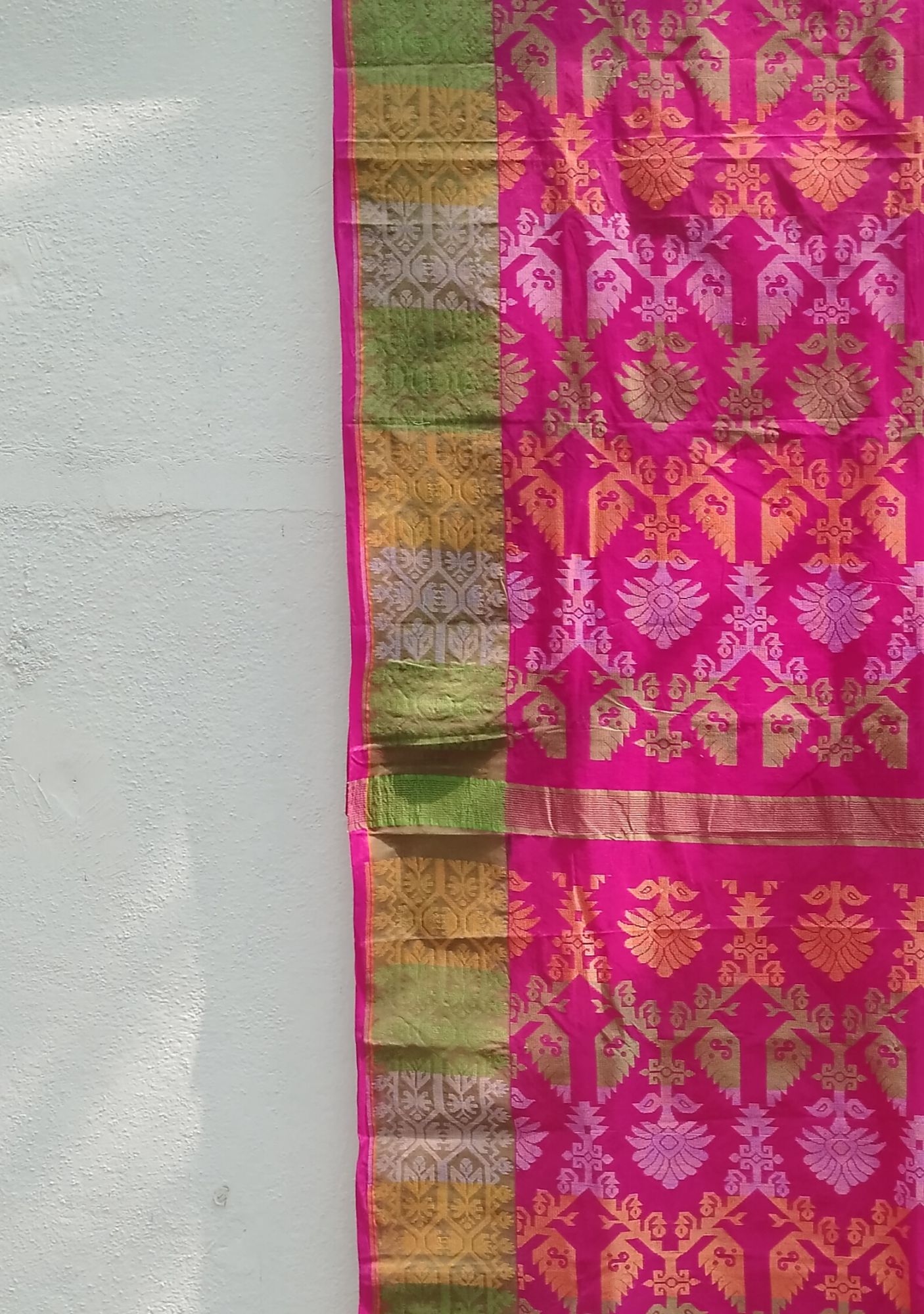 Fulia Cotton Jamdhani Weave Saree