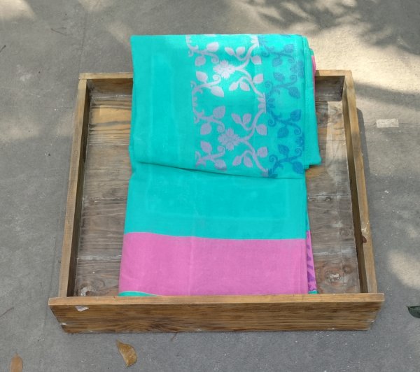 Fulia Cotton Jamdhani Weave Saree