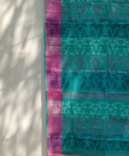 Fulia Cotton Jamdhani Weave Saree