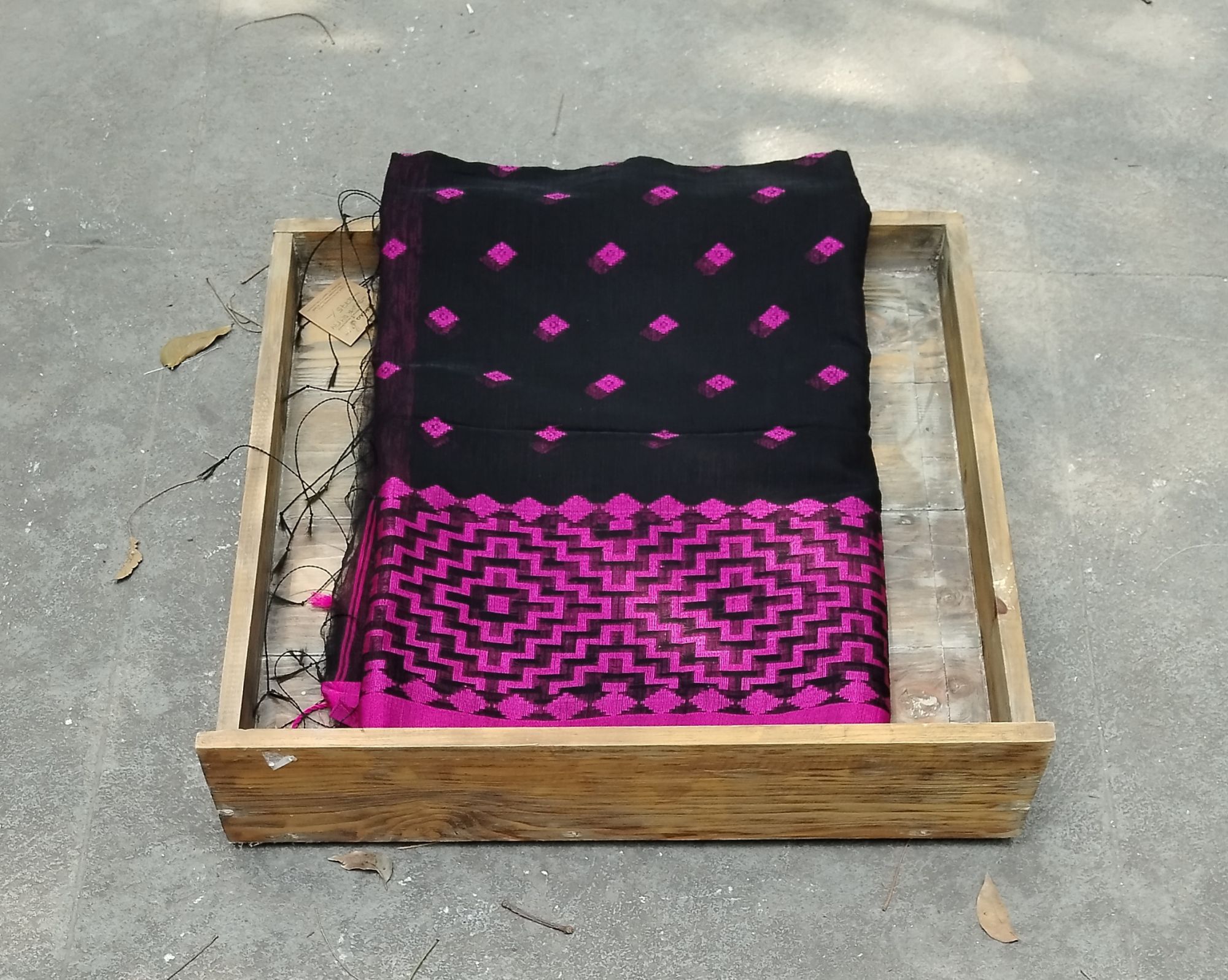 Dhakai Cotton Jamdhani Weave Saree