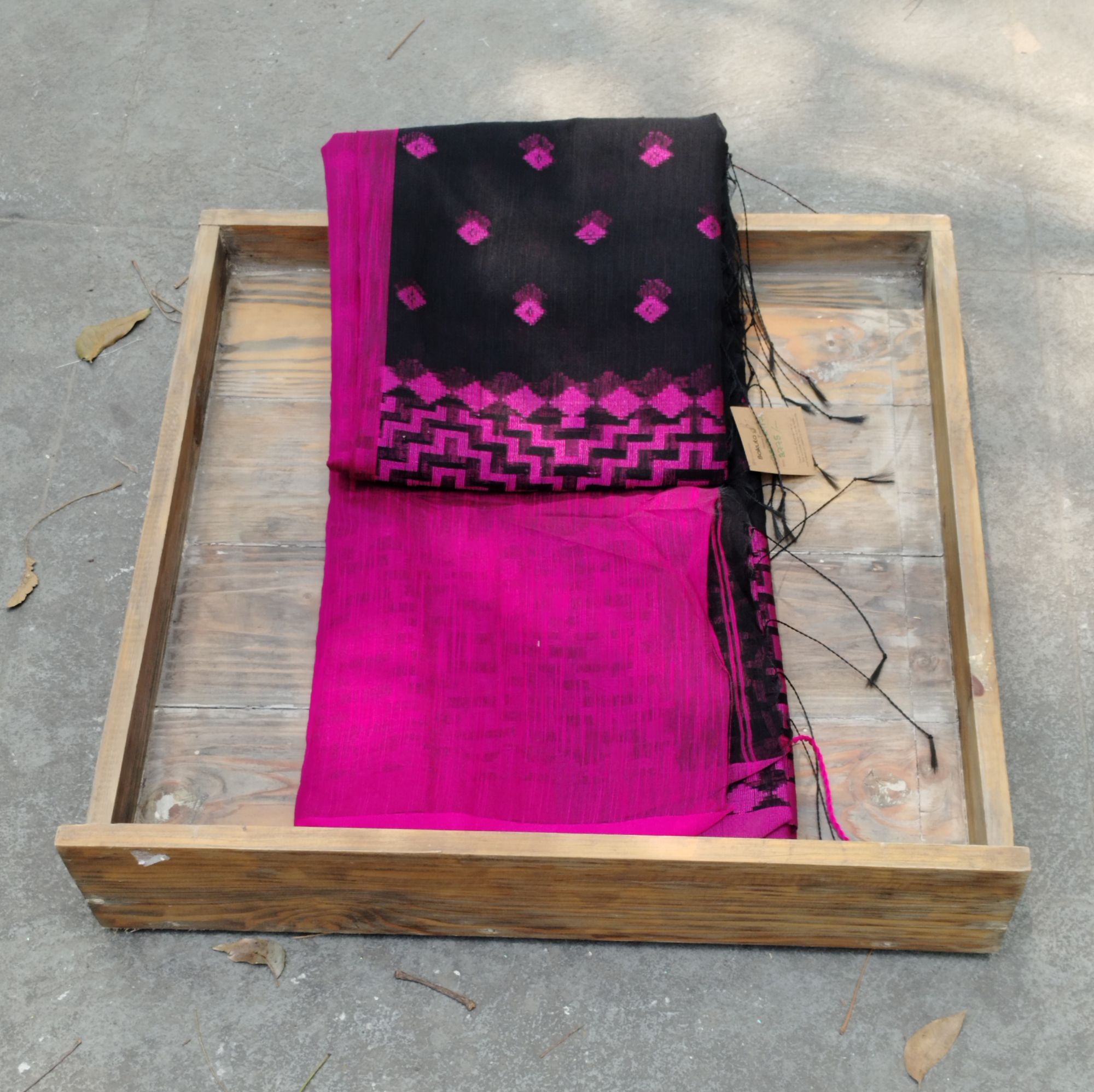 Dhakai Cotton Jamdhani Weave Saree