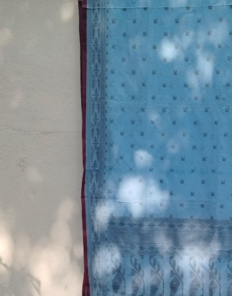 Fulia Cotton Jamdhani Weave Saree