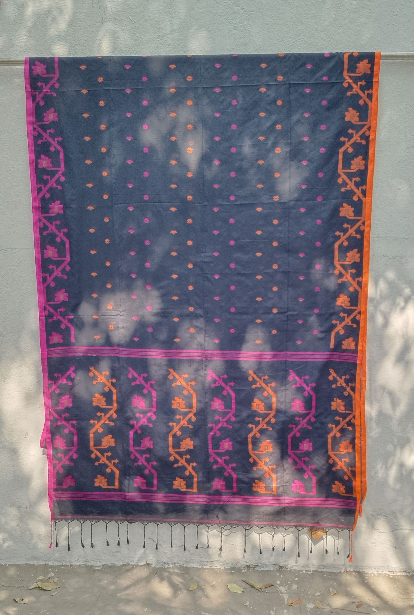 Fulia Cotton Jamdhani Weave Saree