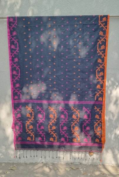 Fulia Cotton Jamdhani Weave Saree