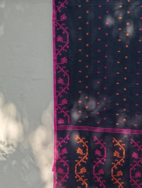 Fulia Cotton Jamdhani Weave Saree