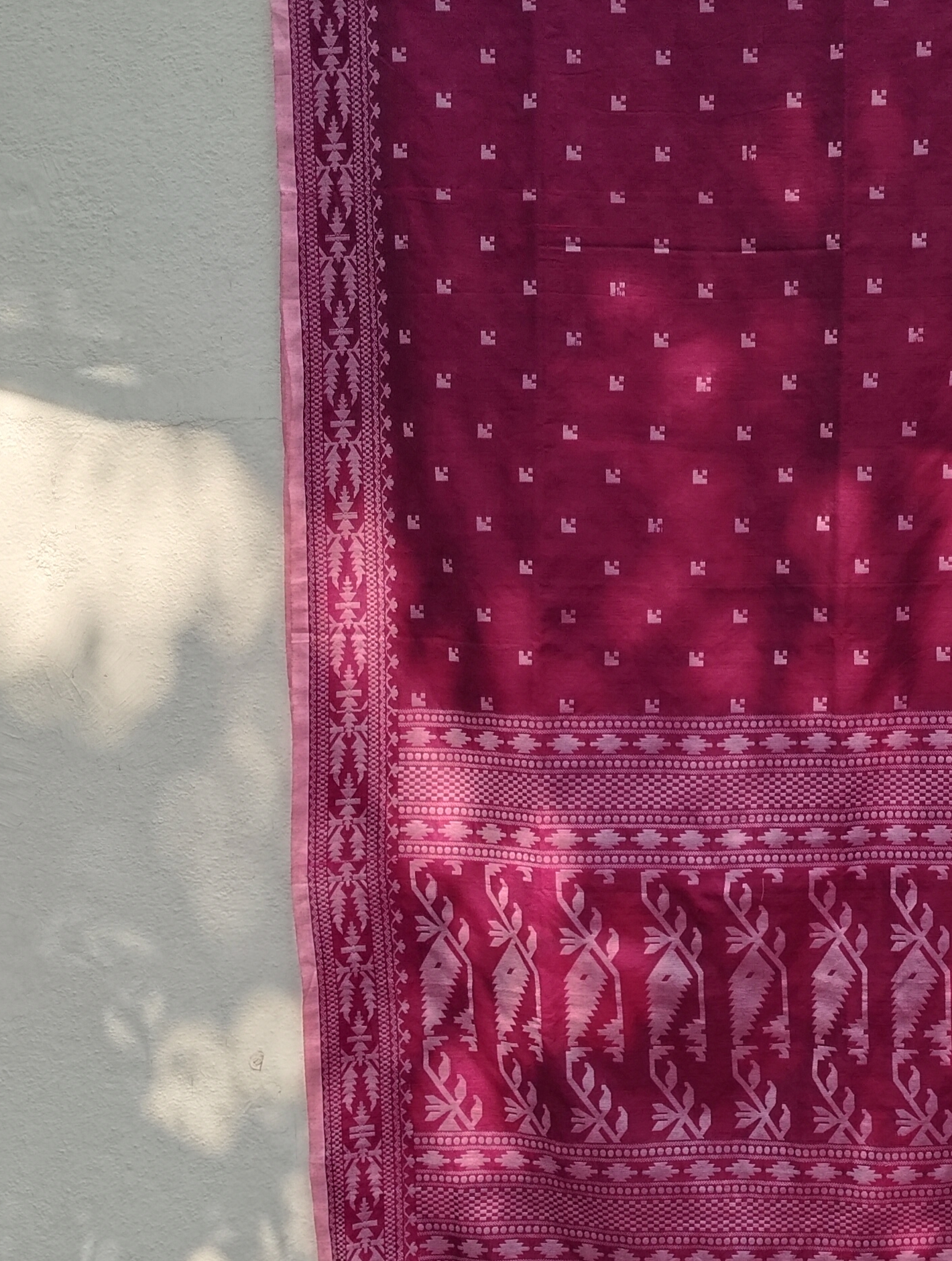 Fulia Cotton Jamdhani Weave Saree