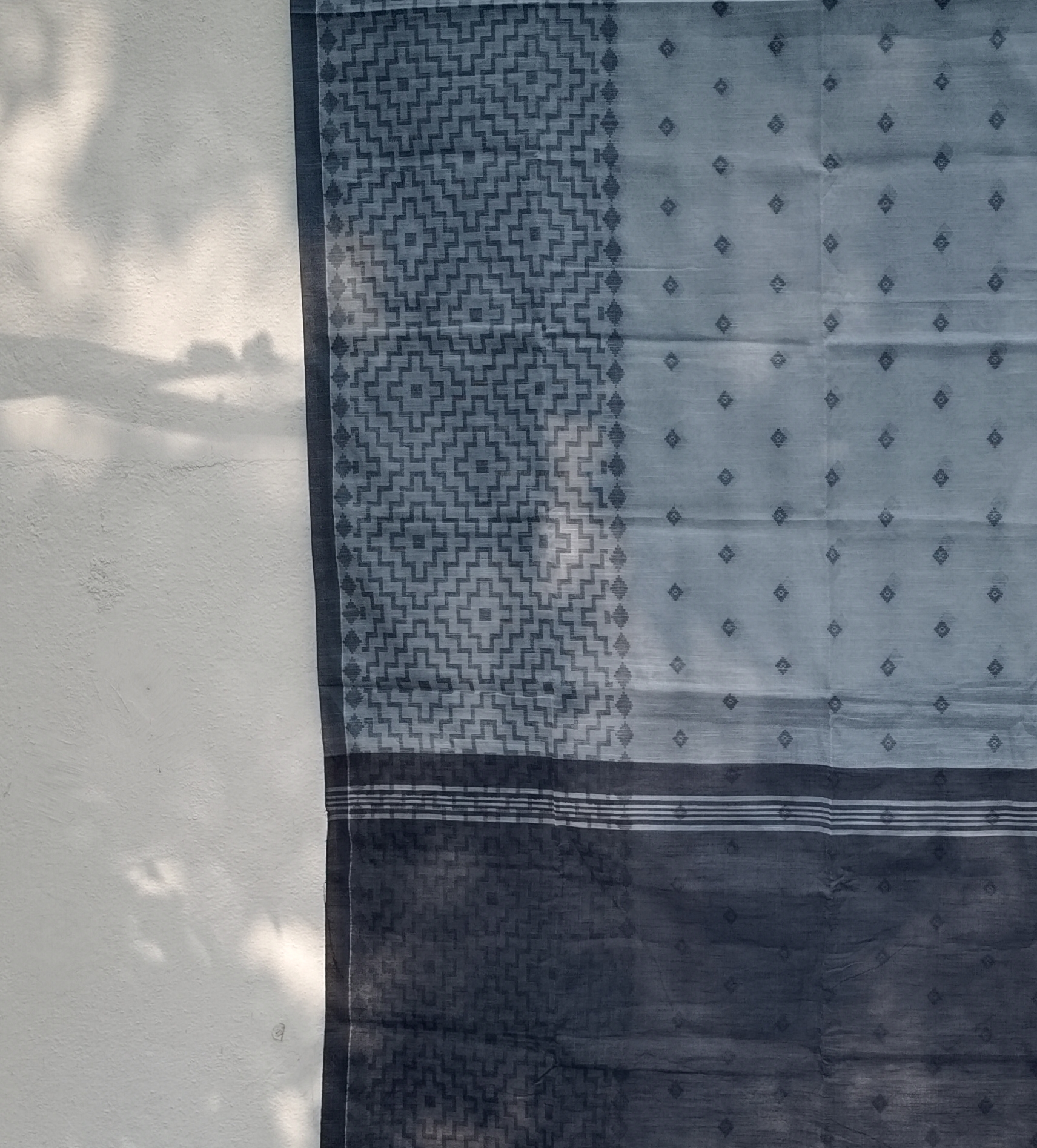 Dhakai Cotton Jamdhani Weave Saree