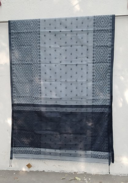 Dhakai Cotton Jamdhani Weave Saree