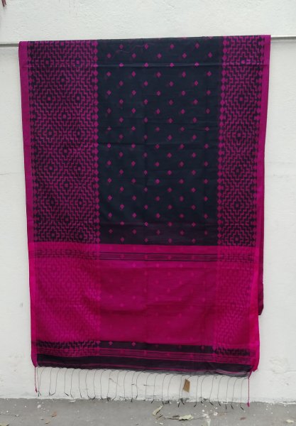 Dhakai Cotton Jamdhani Weave Saree