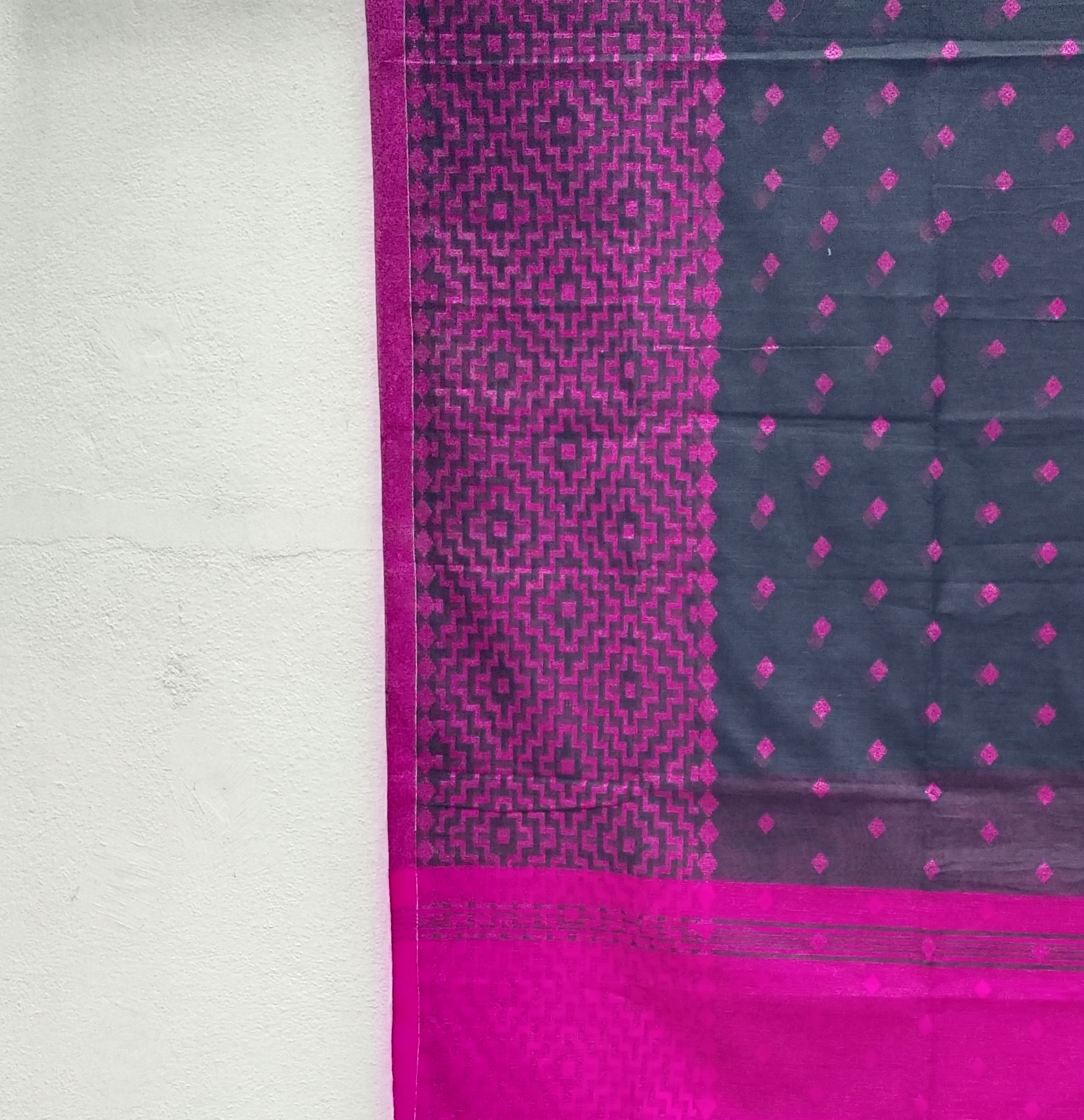 Dhakai Cotton Jamdhani Weave Saree