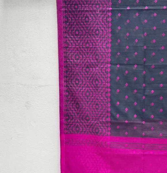 Dhakai Cotton Jamdhani Weave Saree