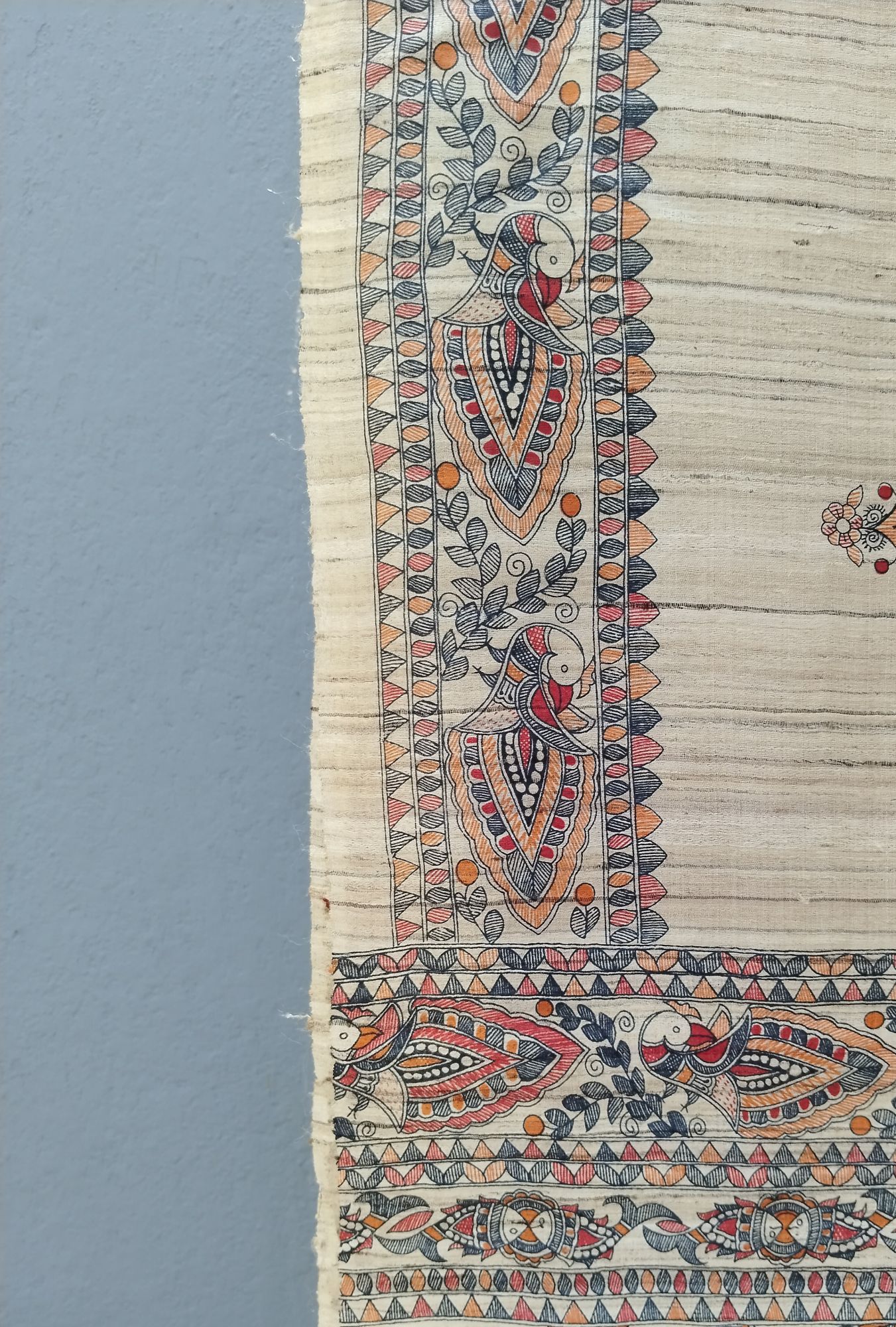 Tussar Madhubani Silk Saree