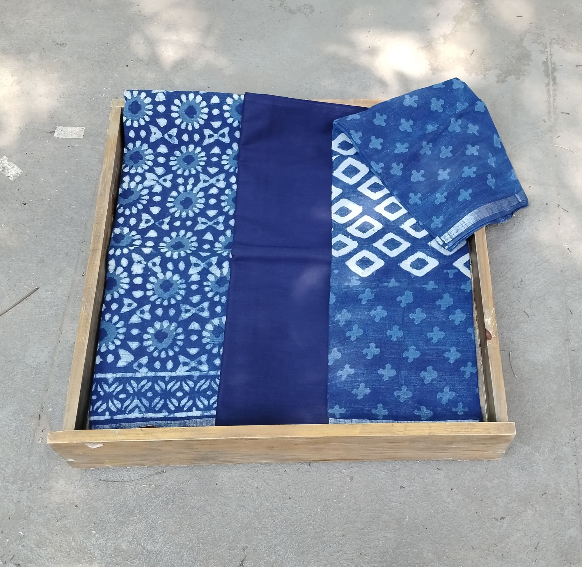 Indigo Unstitched Dress Suit