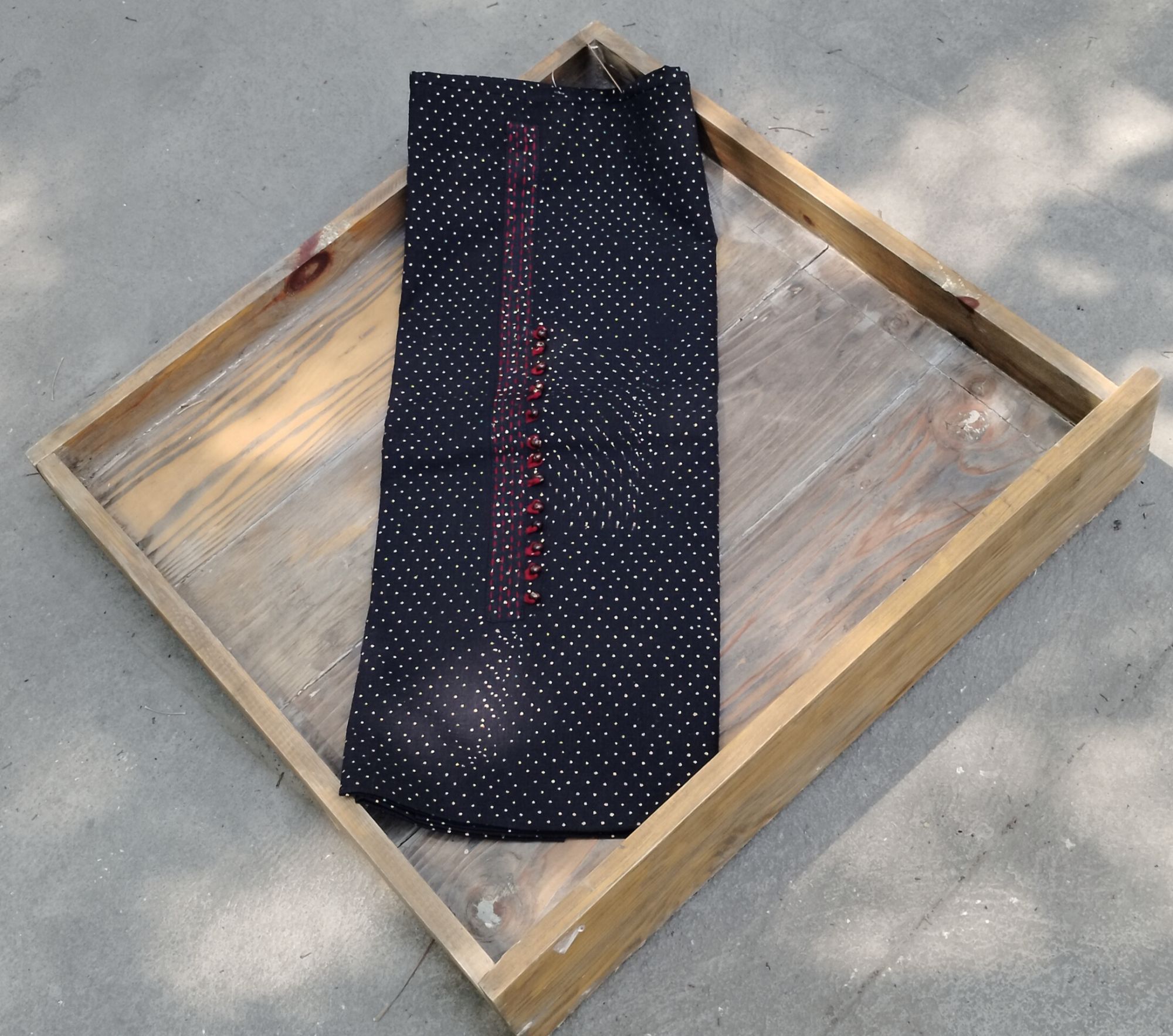 Cotton Unstitched Dress Suit