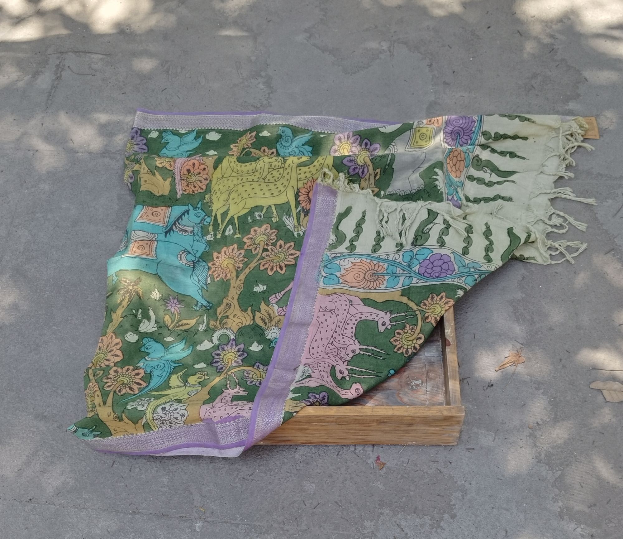 Cotton Kalamkari Dupatta