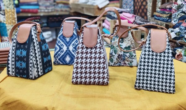 Jacquard Cotton Handbag