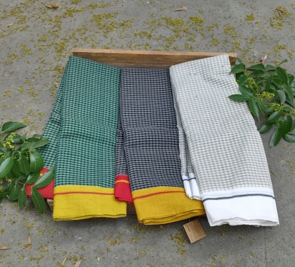 Patteda Anchu Cotton Saree