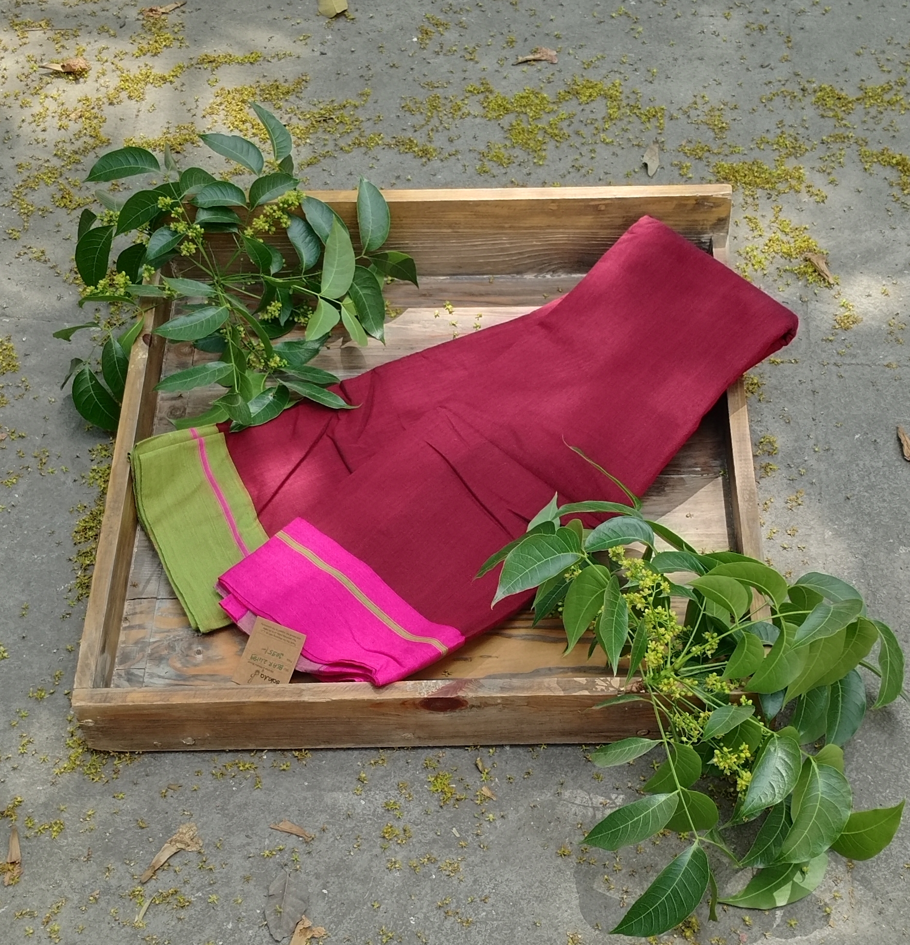 Patteda Anchu Cotton Saree