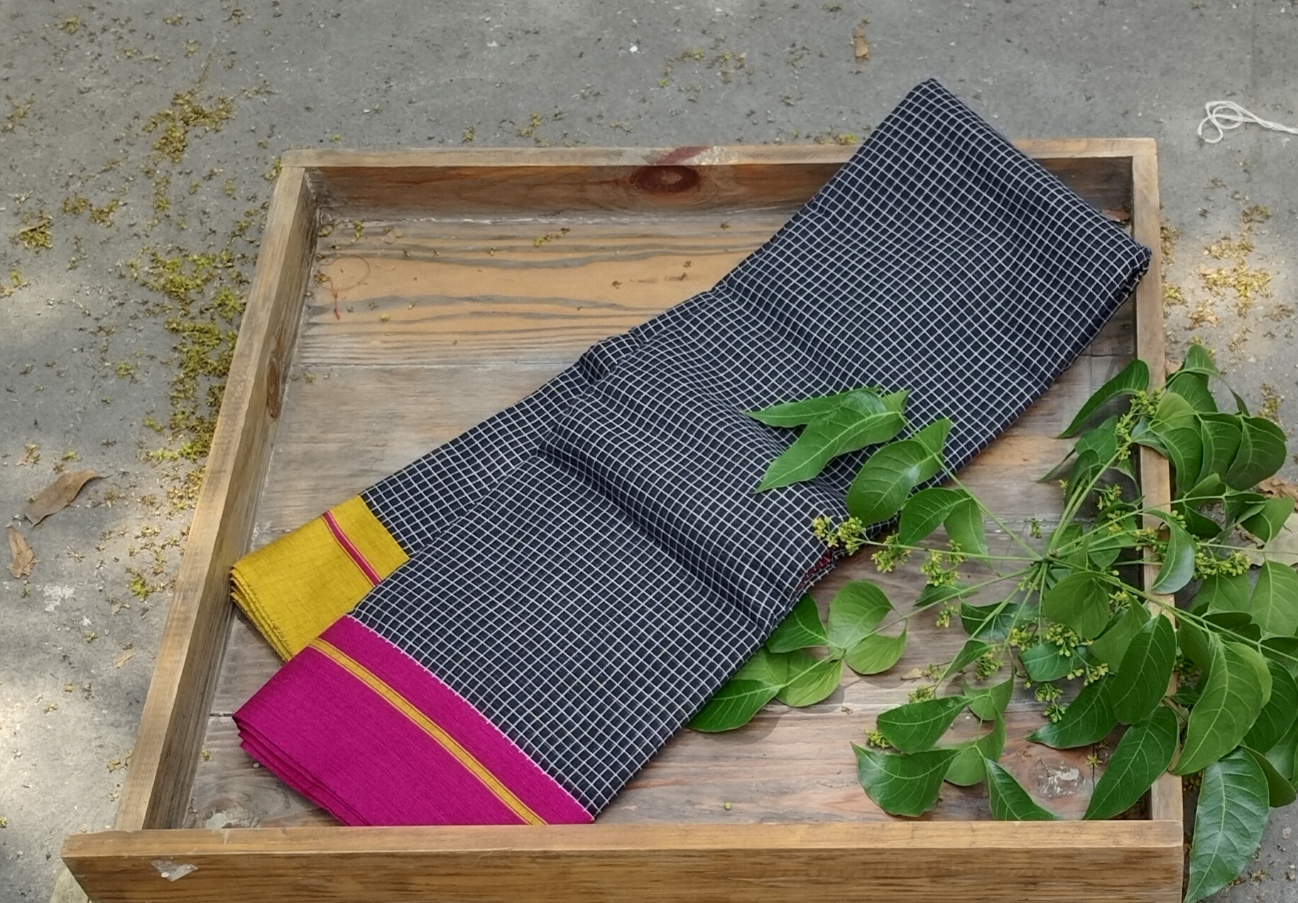 Patteda Anchu Cotton Saree