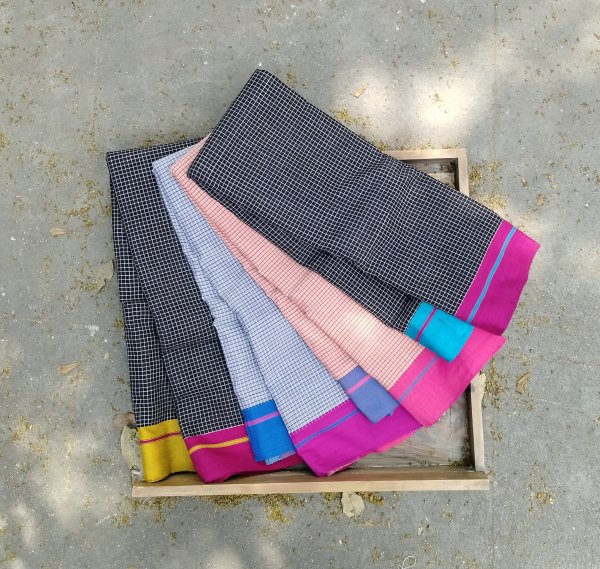 Patteda Anchu Cotton Saree