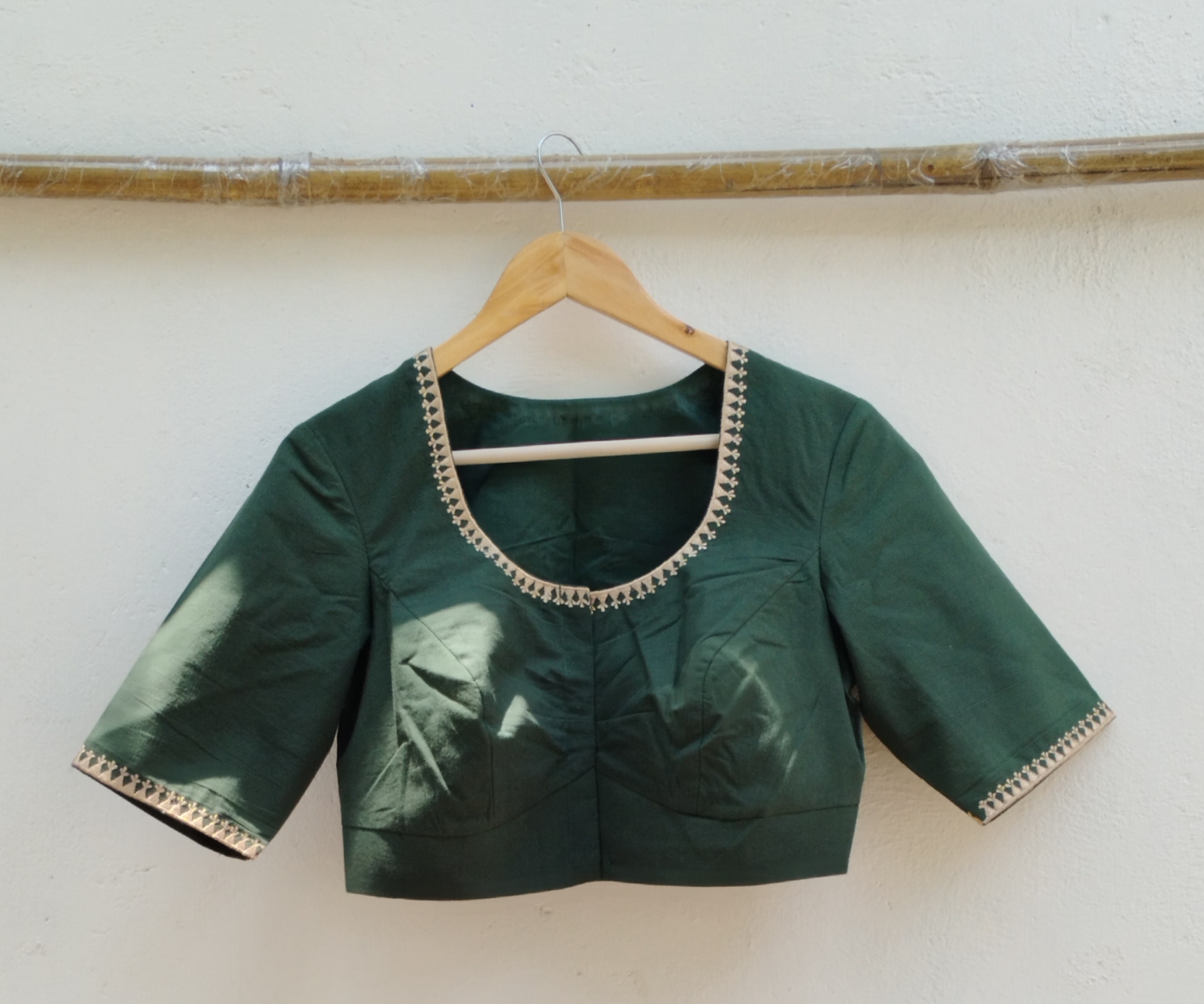 Kalamkari Applique embroidery cotton blouse