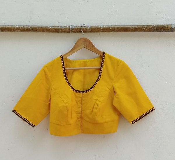 Kalamkari Applique embroidery cotton blouse