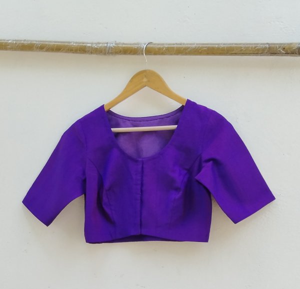 Handwoven Jamdhani Weave Cotton Ready Blouse