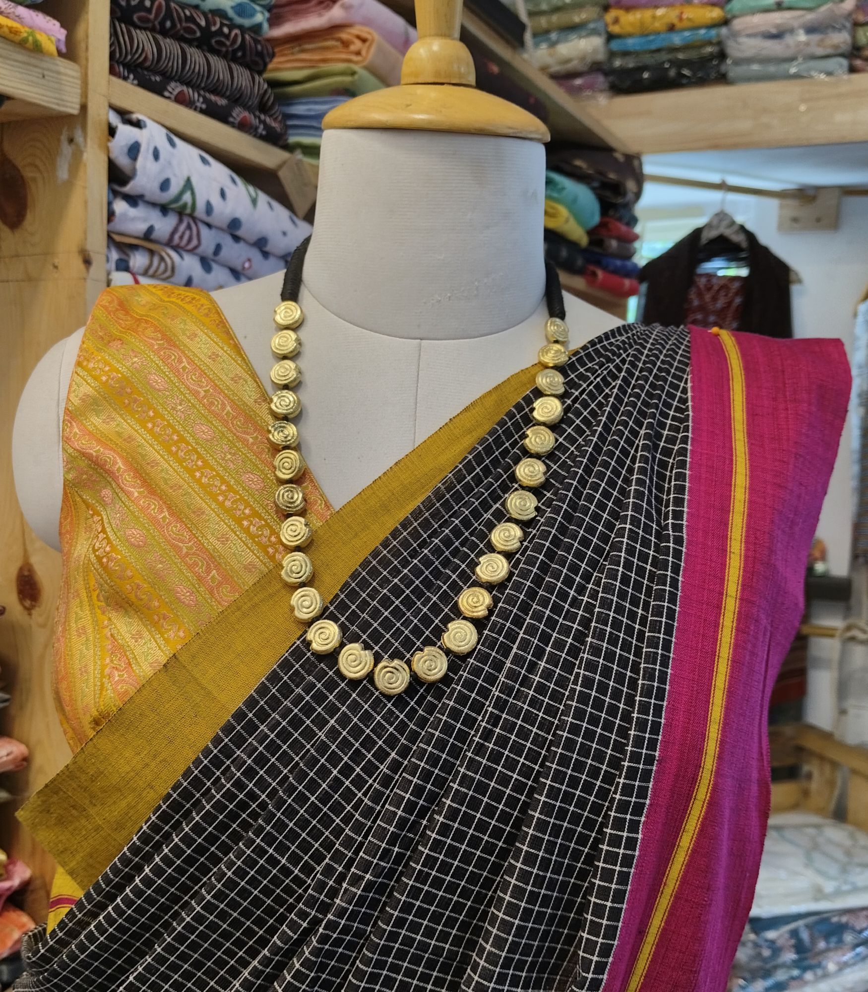 Brass Bead Neckpiece