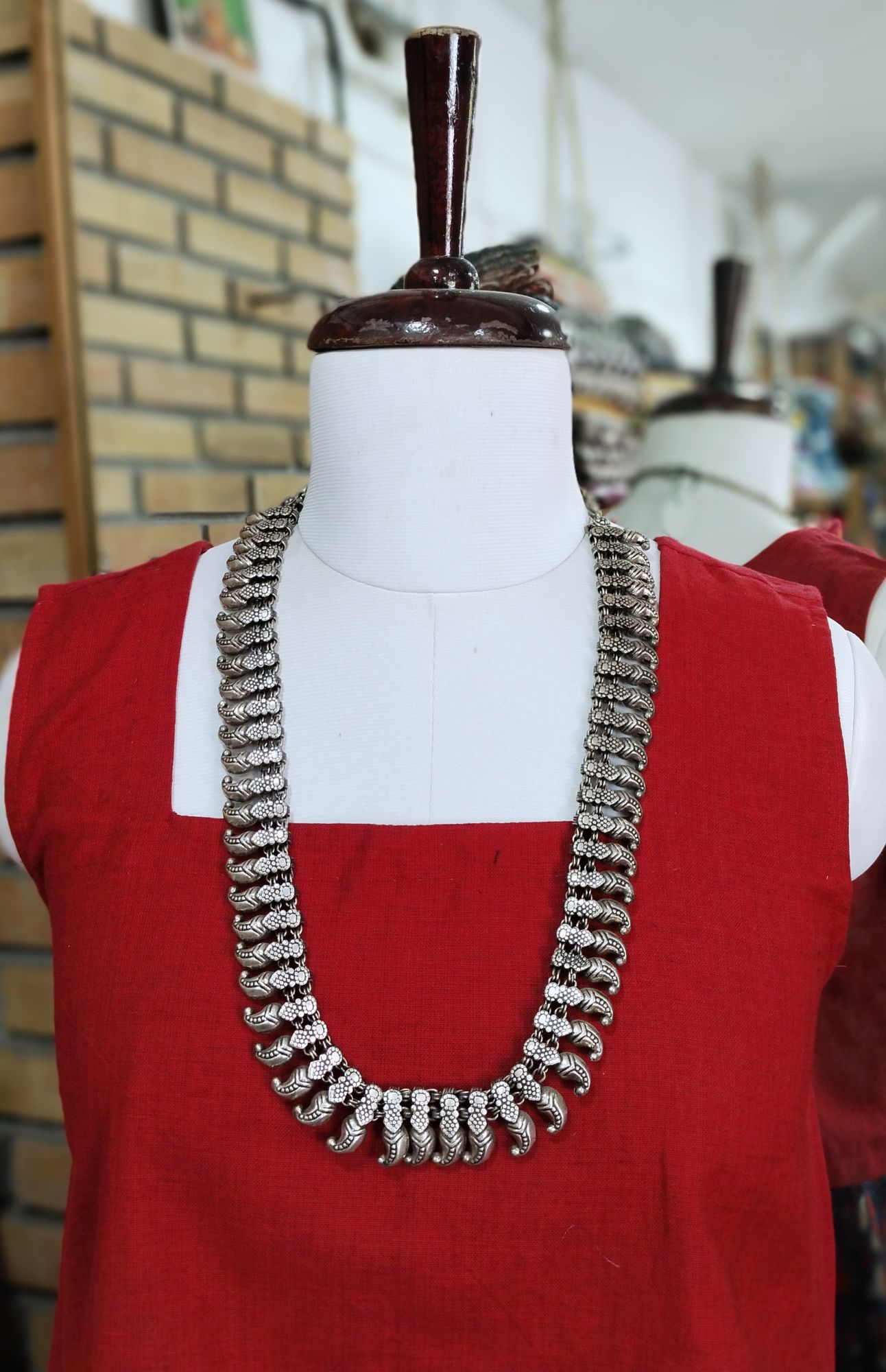 German Silver Long Chain