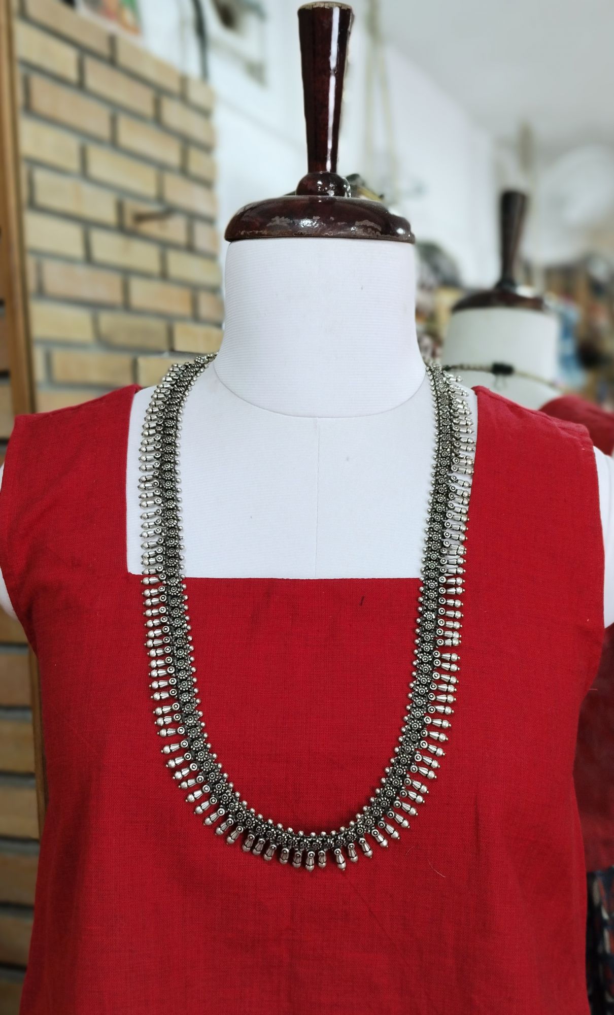 German Silver Long Chain