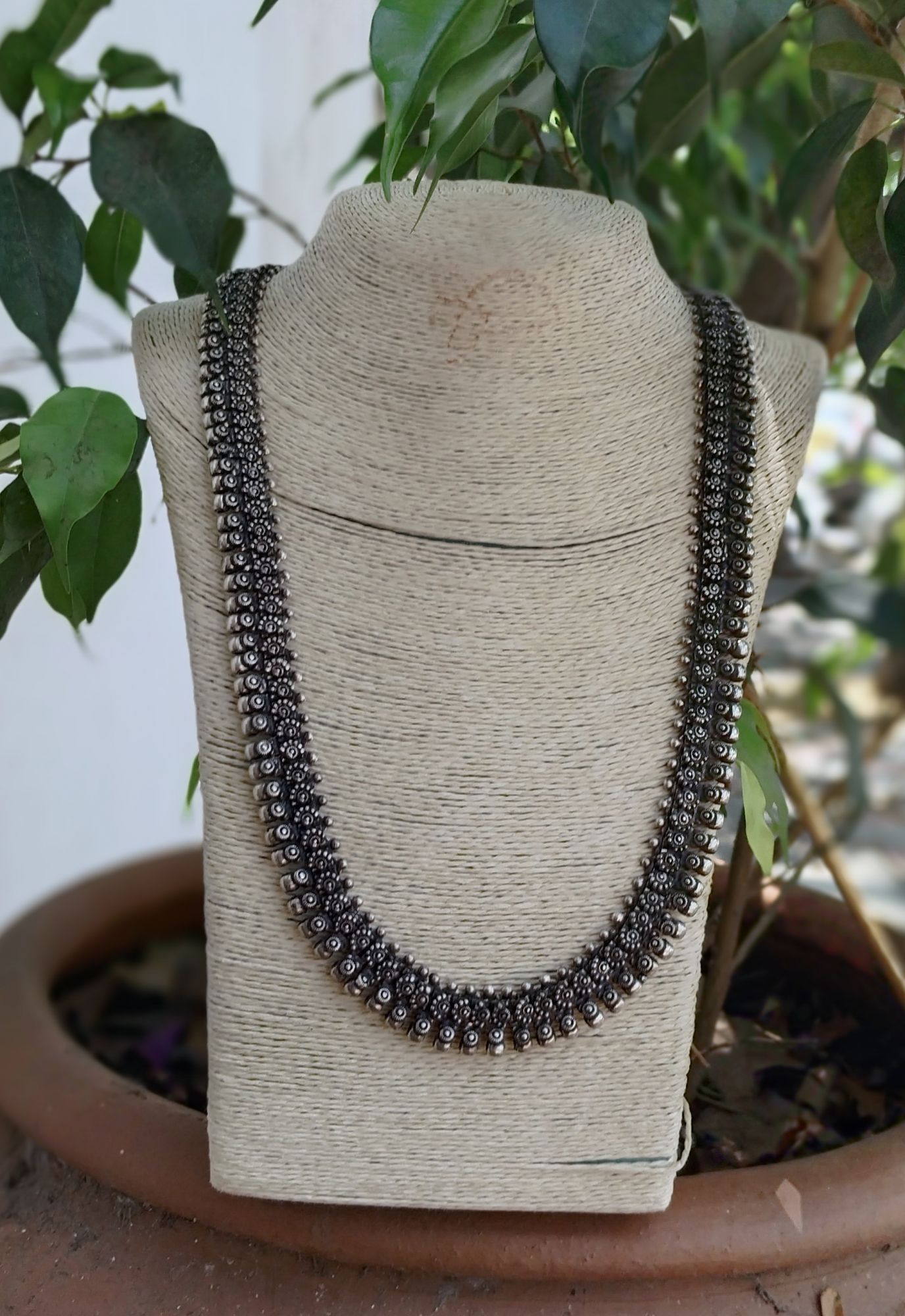 German Silver Long Chain