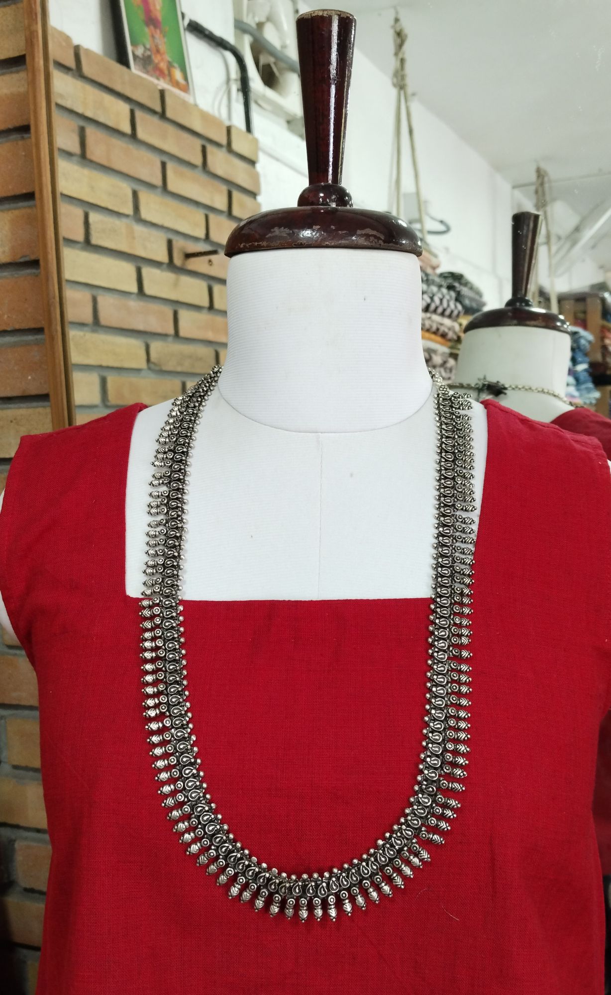 German Silver Long Chain